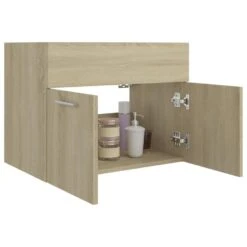 VidaXL Wastafelkast 60x38,5x46 Cm Spaanplaat Sonoma Eikenkleurig -VIDAL Salle De Bain Winkel f4bb724ec0c446a382df18cc21a9f2da