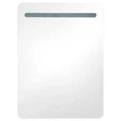 VidaXL Badkamerkast Met Spiegel En LED 60x11x80 Cm Glanzend Wit -VIDAL Salle De Bain Winkel f653645031664f518b5388ce16f47cc7