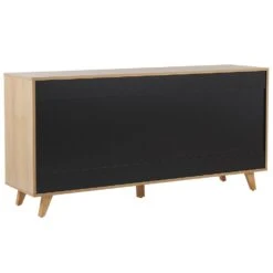 Beliani Sideboard ILION - Lichte Houtkleur Vezelplaat -VIDAL Salle De Bain Winkel f869508c40954193b3136da16bcd08d6