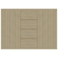VidaXL Dressoir 88x30x65 Cm Spaanplaat Sonoma Eikenkleurig -VIDAL Salle De Bain Winkel fd3f8d9c1192444e808b684dccf5fda8