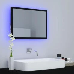 VidaXL Badkamerspiegel LED 60x8,5x37 Cm Acryl Zwart -VIDAL Salle De Bain Winkel fdc8fe8ab6df4c5094b70a5581c2ad74