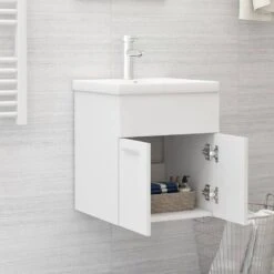 VidaXL Wastafelkast 41x38,5x46 Cm Bewerkt Hout Wit -VIDAL Salle De Bain Winkel fe7f182c88724cbe93d79da1cf5906e6